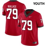 Youth Georgia Bulldogs NCAA #79 Weston Wallace Nike Stitched Red NIL 2022 Authentic College Football Jersey MMW0754UE
